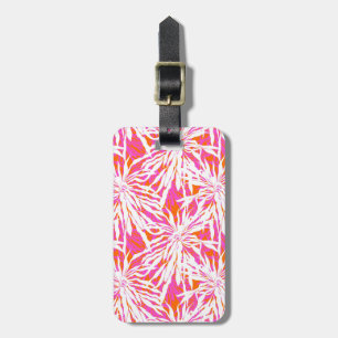Étiquette À Bagage Palmettes tropicales