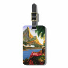 Palmier hawaïen tropical vintage d'avion de mer