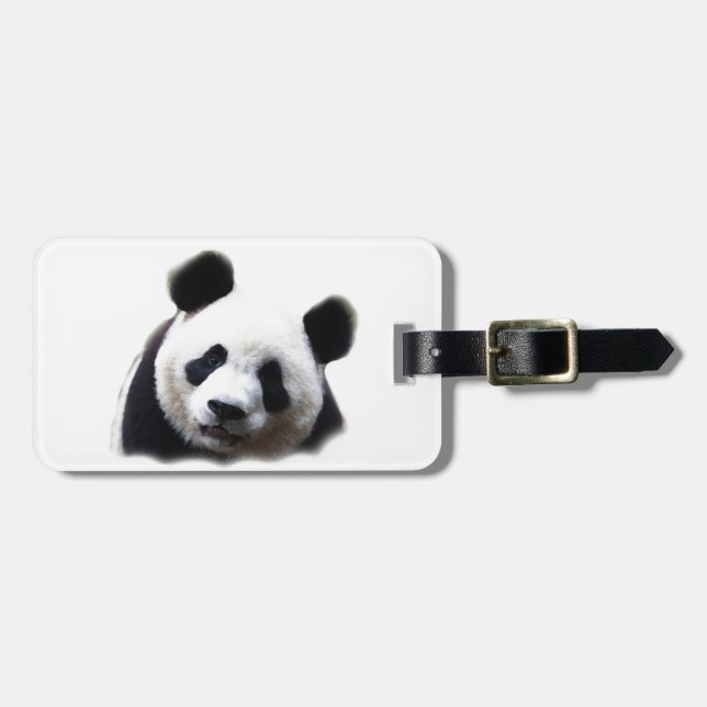 Étiquette À Bagage Panda (Devant horizontal)