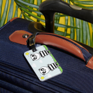 Étiquette À Bagage Panda Enfants