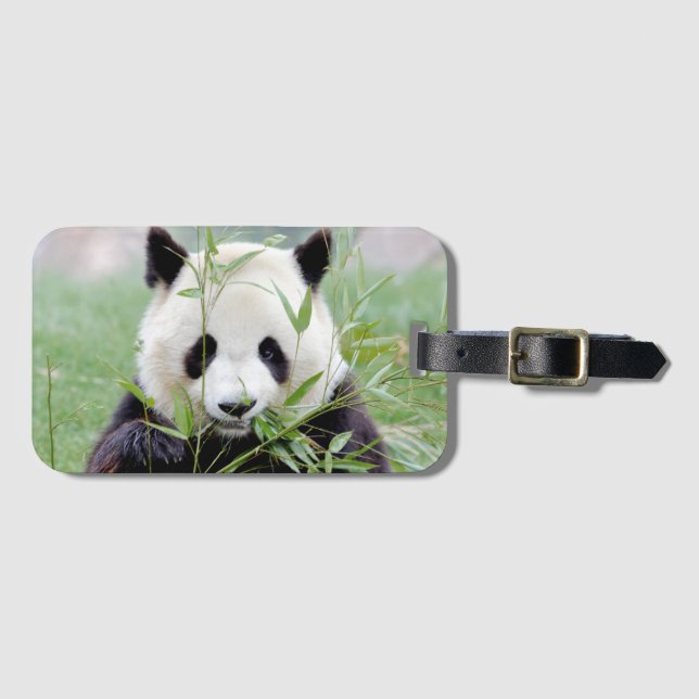 Étiquette À Bagage Panda géant 4. Étiquette de bagage (Devant Horizontal)