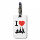 Panier de golf I Heart (Love)