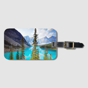 Étiquette À Bagage Panoramique de la vallée du lac   moraine de Dix