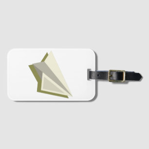 Étiquette À Bagage Paper Plane Design