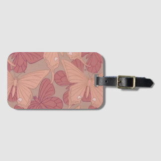 Étiquette À Bagage Papillon Art nouveau