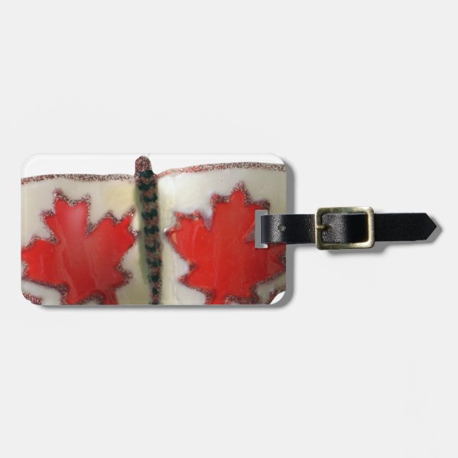 Étiquette À Bagage Papillon du Canada (Devant horizontal)