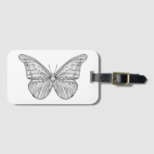 Étiquette À Bagage Papillon inspiré