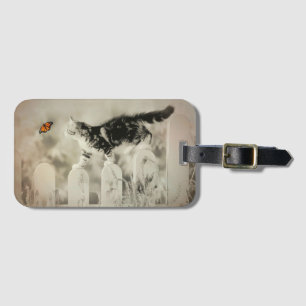 Étiquette À Bagage Papillon Kitty et Monarch