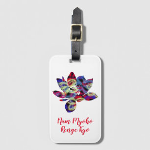 Étiquette À Bagage Papillons spirituels Fleur Nam Myoho Renge Kyo