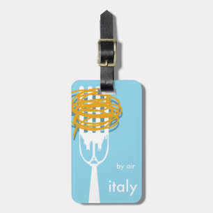 Étiquette À Bagage par avion Italie affiche de voyage de style vintag