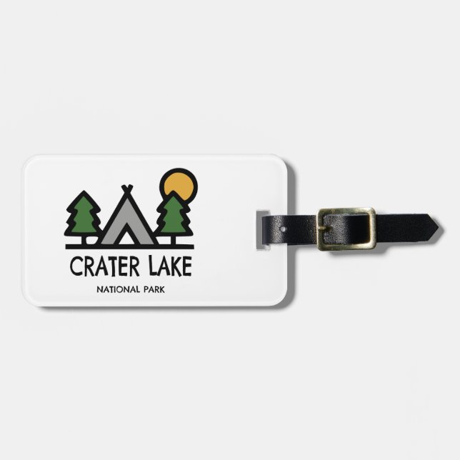 Étiquette À Bagage Parc national de Crater Lake (Devant horizontal)