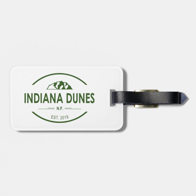Étiquette À Bagage Parc national des dunes d'Indiana (Dos horizontal)