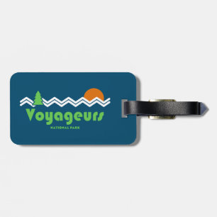 Étiquette À Bagage Parc national des Voyageurs Rétro