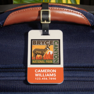 Étiquette À Bagage Parc national du Bryce Canyon   Utah