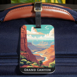Étiquette À Bagage Parc national du Grand Canyon Vintage Rétro Arizon