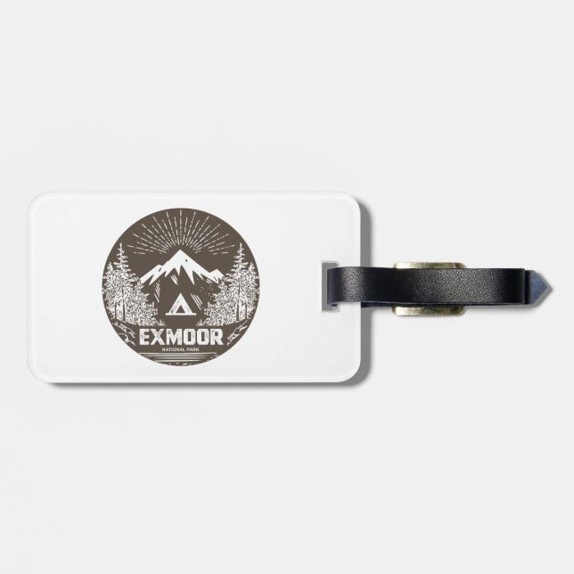 Étiquette À Bagage Parc national Exmoor (Dos horizontal)