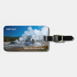 Étiquette À Bagage Parc national Grotto Geyser Yellowstone