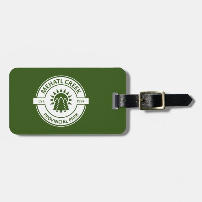 Étiquette À Bagage Parc provincial de Mehatl Creek Sun Trees (Devant horizontal)
