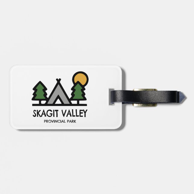Étiquette À Bagage Parc provincial de Skagit Valley (Dos horizontal)