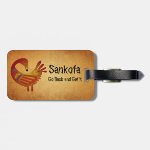 Étiquette À Bagage Parchemin de ~ d'étiquette de bagage de Sankofa