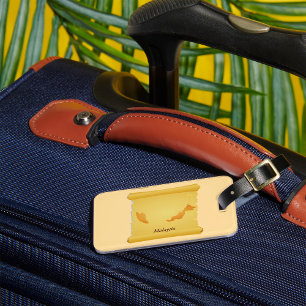 Étiquette À Bagage Parchemin De Malaisie