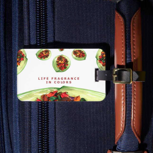 Étiquette À Bagage Parfum de vie en potpourri couleur (Insitu Rectoal 4)
