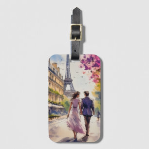 Étiquette À Bagage Paris au printemps