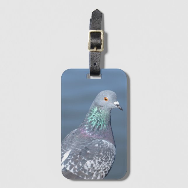 Étiquette À Bagage Partenaire Pigeon (Devant Vertical)