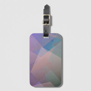 Étiquette À Bagage Particules volantes Abstraites Formes géométriqu