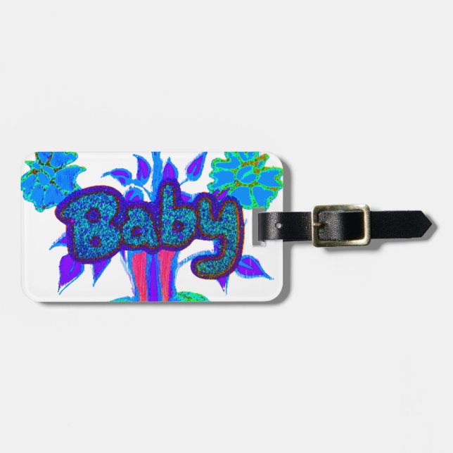 Étiquette À Bagage Parties scintillant bébé Hakuna Matata cadeaux.png (Devant horizontal)