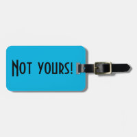 Pas votre étiquette de bagages