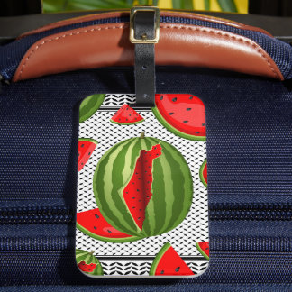 Étiquette À Bagage Pastèque Palestine - Slice