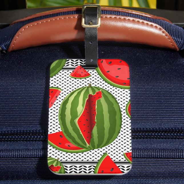 Étiquette À Bagage Pastèque Palestine - Slice (Insitu Rectoal 2)