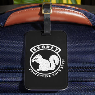 Étiquette À Bagage Patch d'écureuil secret pour protéger vos noix