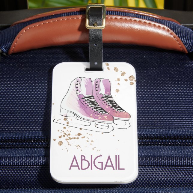 Étiquette À Bagage "Patinage artistique" personnalisé (Insitu Rectoal 2)