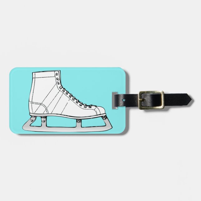 Étiquette À Bagage Patinage sur glace Patinage artistique (Devant horizontal)