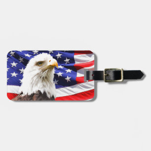 Étiquette À Bagage Patriotique
