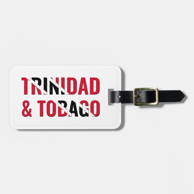 Étiquette À Bagage Patriotique TRINIDAD (Devant horizontal)