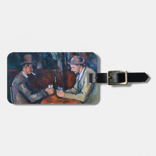 Étiquette À Bagage Paul Cezanne - Les Joueurs De Cartes (Devant horizontal)