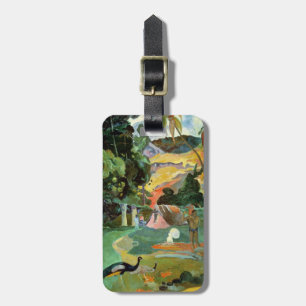 Étiquette À Bagage Paul Gauguin Matamoe ou, paysage avec des paons