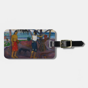 Étiquette À Bagage Paul Gauguin sous le Pandanus, 1891 (huile sur