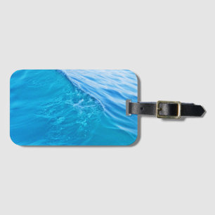 Étiquette À Bagage Pavé de souris gel vague bleu