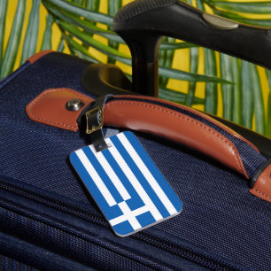Étiquette À Bagage pavillon de la Grèce