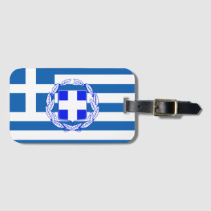 Étiquette À Bagage pavillon de la Grèce