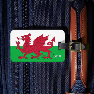 Étiquette À Bagage Pays de Galles Tags, drapeau gallois patriotique