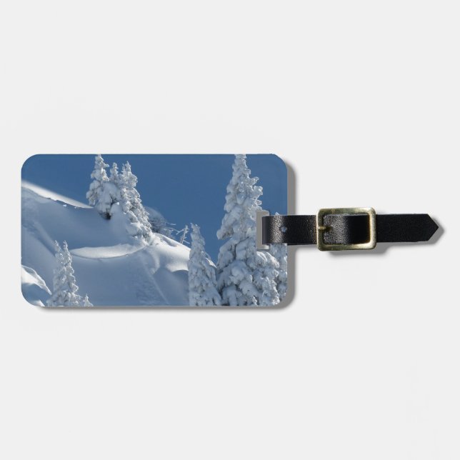 Étiquette À Bagage Paysage de neige (Devant horizontal)