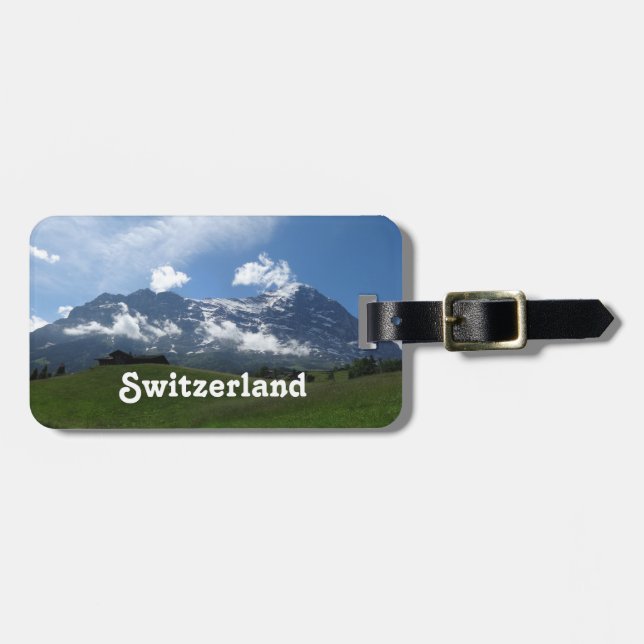 Étiquette À Bagage Paysage suisse (Devant horizontal)