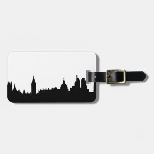 Étiquette À Bagage Paysage urbain de silhouette d'horizon de Londres