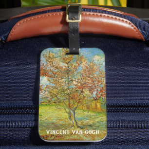 Étiquette À Bagage Peach Tree rose en fleurs par Vincent van Gogh