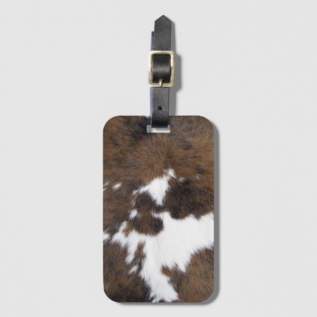 Étiquette À Bagage Peau de vache (Devant Vertical)